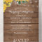 Rustic Sunflowers String Lights Lace Wedding