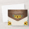 Rustic Sunflowers String Lights Lace Wedding