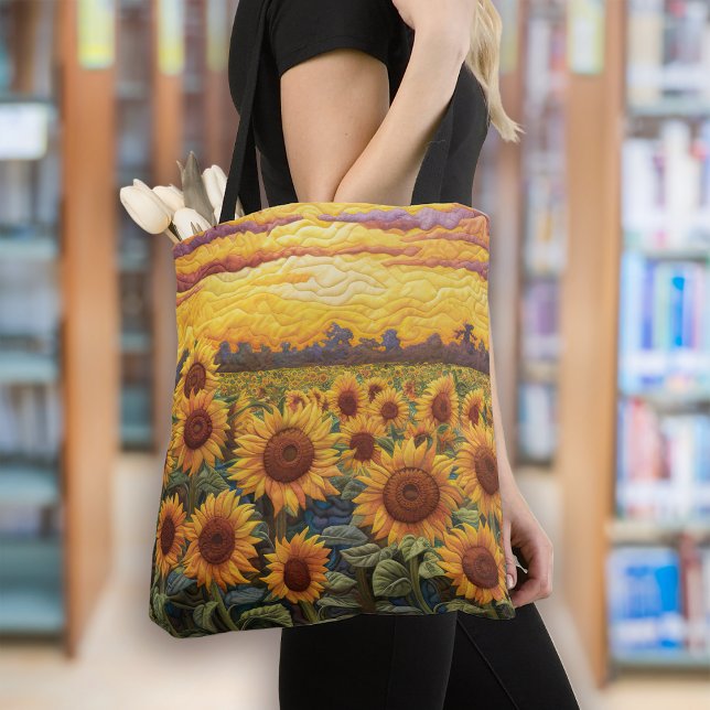 Rustic Sunflowers Sunrise Tote Bag (Creator Uploaded)