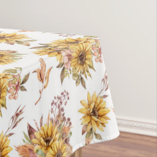 Rustic Sunflowers Tablecloth