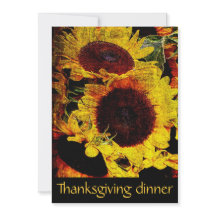 rustic sunflowers Thanksgiving dinner party
