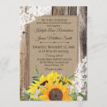 Rustic Sunflowers Wedding