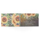 Rustic Sunflowers Wood and String Lights Wedding