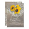 Rustic Sunflowers Wood Lace Bridal Shower