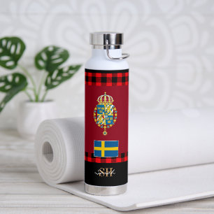 Rustic Sweden Vacuum Insulated, Swedish Flag Water Bottle