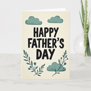 Rustic Sweet Fathers Day Card