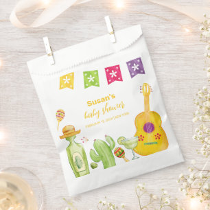 Rustic Taco 'Bout Cactus Lime Guitar Baby Shower Favour Bags