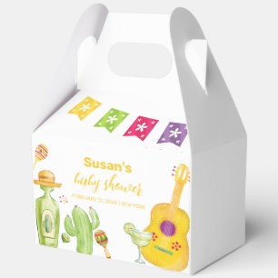 Rustic Taco 'Bout Cactus Lime Guitar Baby Shower Favour Box