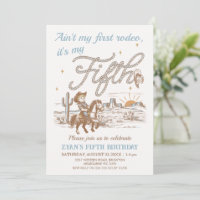 Rustic Tan Aint's My Fist Birthday Fifth Birthday