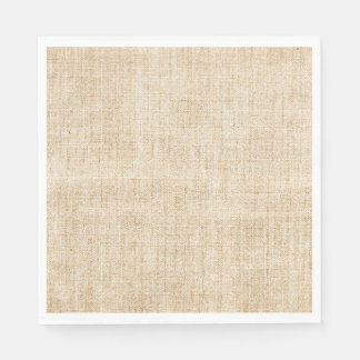 Rustic Tan Burlap Boho Napkin