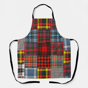 Rustic Tartan Patchwork Apron