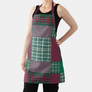 Rustic Tartan Patchwork Apron
