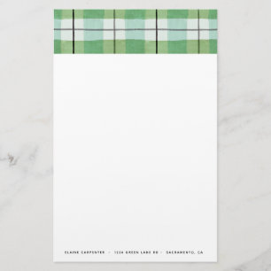 Rustic Tartan Personalised Stationery