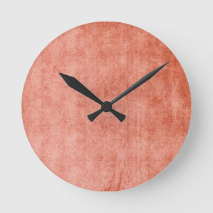 Rustic Terra Cotta Round Clock