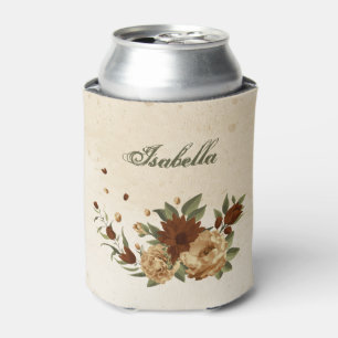 rustic terracotta floral greenery can cooler