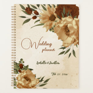 rustic terracotta floral greenery wedding planner