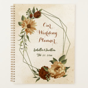 rustic terracotta floral greenery wedding planner