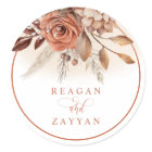 Rustic Terracotta Flowers And Pampas Grass