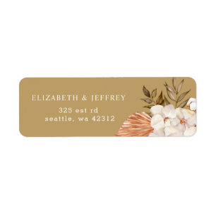 Rustic Terracotta Gold Boho Pampas Wedding