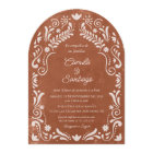 Rustic Terracotta Spanish Photo Arch Wedding