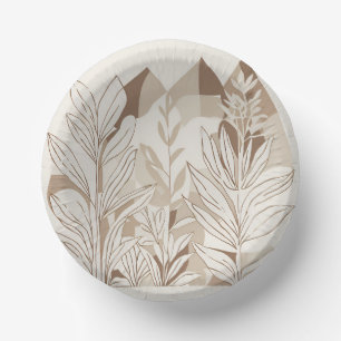 Rustic Terracotta Wildflower Boho Spring Style Paper Plate