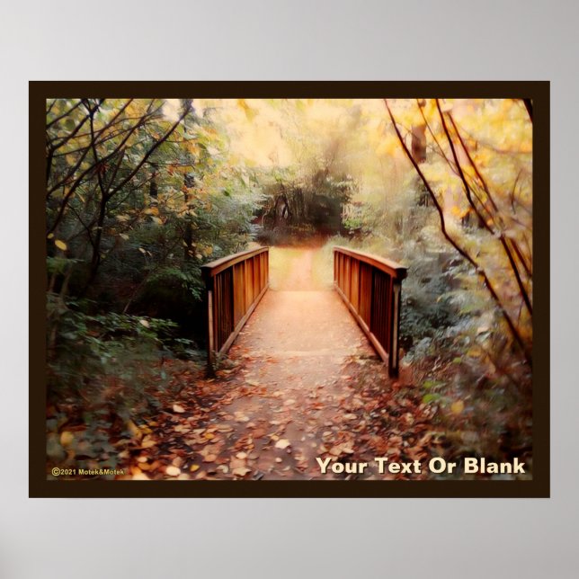 Rustic Teutoburg Forest Footbridge Poster (Front)