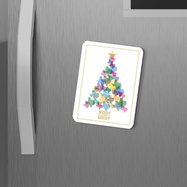 Rustic Texas Christmas Tree Magnet (Creator Uploaded)