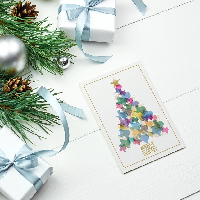 Rustic Texas Christmas Tree Photo Holiday Card (Creator Uploaded)