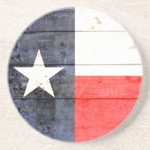 Rustic Texas Flag Coaster