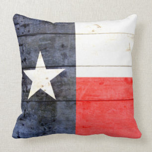 Rustic Texas Flag  Cushion