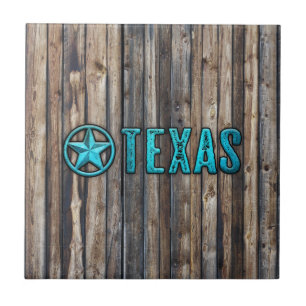 Rustic Texas Star (Blue) Tile
