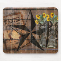 Rustic Texas Star Western Pistol Cowboy Boots