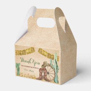 Rustic Texas Western Cowboy Birthday Party Favour Box