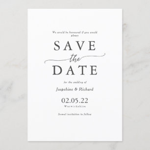 Rustic Text template wedding save the date