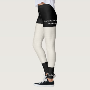 Rustic Textured Burlap with Fake Black Shorts Leggings