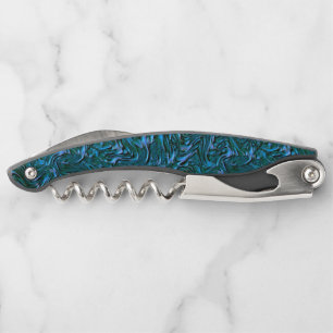 Rustic textured wall in burnt cadet blue corkscrew