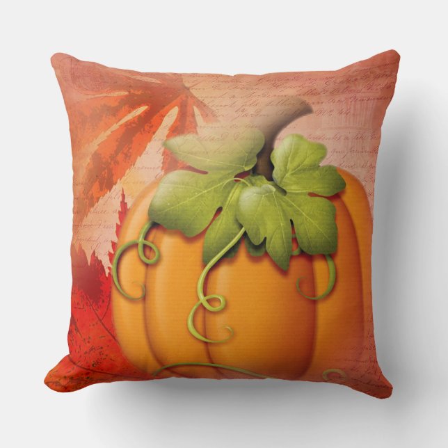 Rustic Thanksgiving and Autumn Cushion (Front)