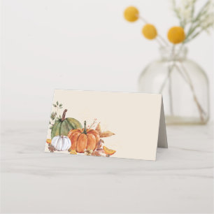 Rustic Thanksgiving Friendsgiving Autumn Party Place Card
