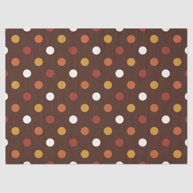 Rustic Thanksgiving Holiday Fall Autumn Colourful Tissue Paper (Front)