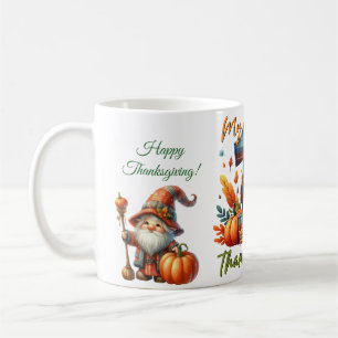 Rustic Thanksgiving Pumpkin Watercolor Autumn Coffee Mug