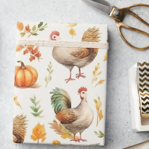 Rustic Thanksgiving Pumpkins Decoupage Watercolor  Tissue Paper