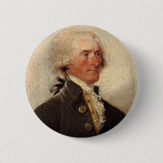Rustic Thomas Jefferson Painting 6 Cm Round Badge