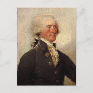 Rustic Thomas Jefferson Painting Postcard