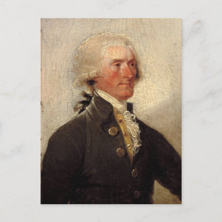 Rustic Thomas Jefferson Painting Postcard