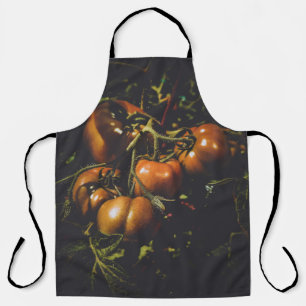 Rustic Tomatoes Vintage Farmhouse Chef Botanical Apron