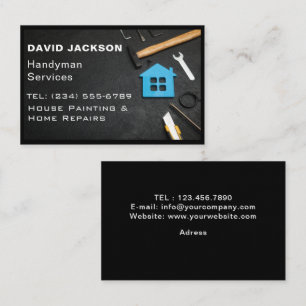 Rustic Tools Carpenter Handyman Woodworker  Business Card