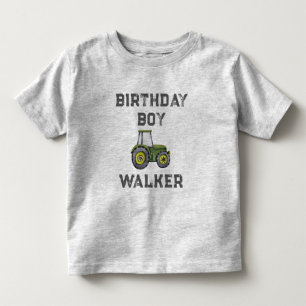 Rustic Tractor Farm Boy Birthday Boy Toddler T-Shirt