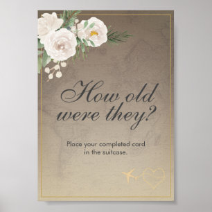 Rustic Travel Theme Bridal Shower Party  Poster