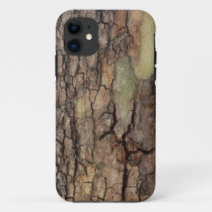Rustic tree bark, outdoor natural pattern iPhone 11 case