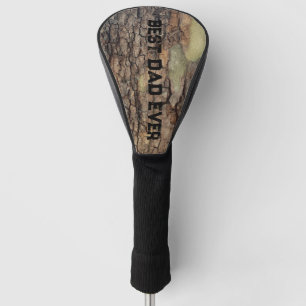 Rustic tree bark, outdoor natural pattern golf head cover